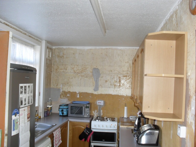 Photo - Kitchen Before and After (1 of 6) - Tired old kitchen in Fleetwood awaiting a full overhaul. - Property Refurbishment - Home - © J C Joinery
