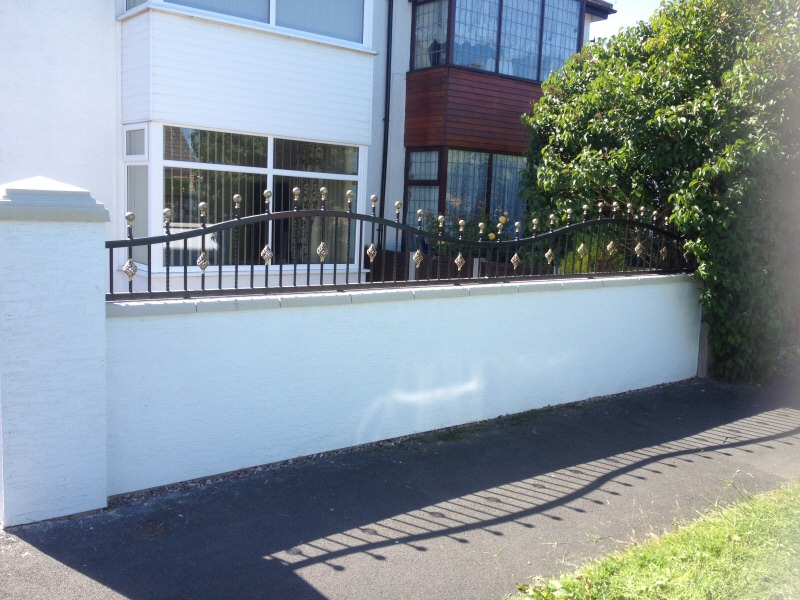 Photo - Gate, Fence and Railings (1 of 2) - Railings added to the front wall of a Thornton Cleveleys garden. - Other Joinery and Building Work - Home - © J C Joinery
